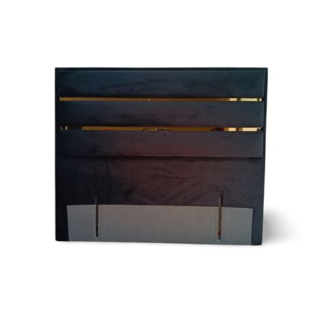 Black Golden Stripe Headboard
