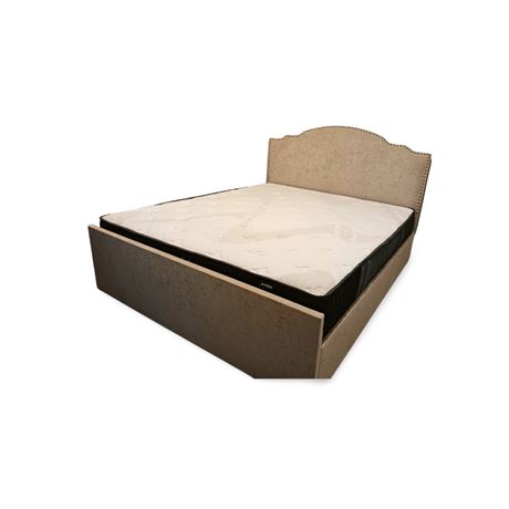 Light Brown Storage Bed