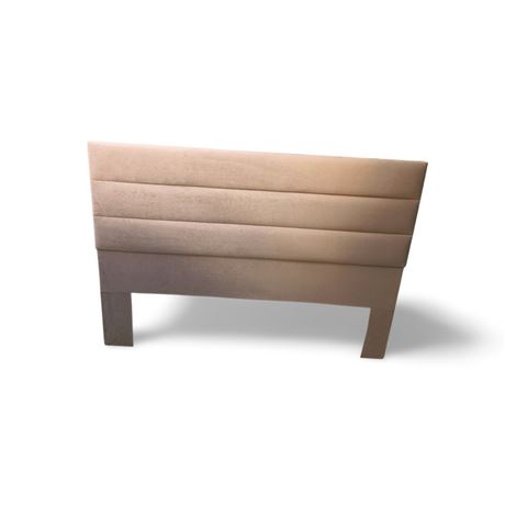 Light Brown Velvet Material Headboard