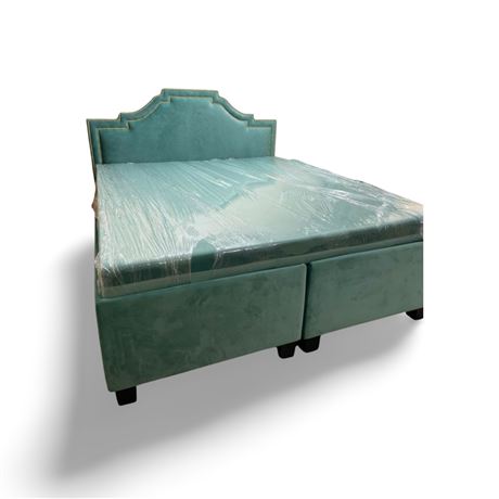 Sky Blue Storage Bed
